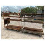 2-HEAVY DUTY ROLLING CARTS