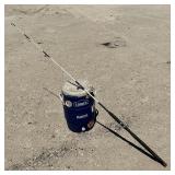 5 GAL WATER COOLER & SHAKESPEARE FISHING POLE
