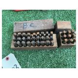 2-BOXES OF STEEL LETTERS &NUMBERS