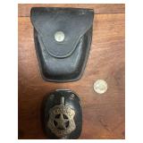 MARSHAL DODGE CITY REPLICA BADGE W/JAY-PEE CASE