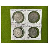 (4) UNC 1996-2018 50 CENTS