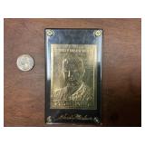 22K GOLD LEAF BB CARD LIMITED ED.CHRISTY MATHEWSON