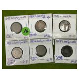 (6) EARLY DATE V NICKLES 1897-1903
