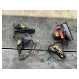 2 DRILLS, 1 SKILLSAW, 1 GRINDER,