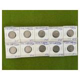 (10) JEFFERSON NICKELS 1939 and up