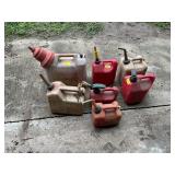 (7) PLASTIC GAS CANS