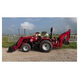 MAHINDRA 5155 4WD TRACTOR W/ BACKHOE ATTACHMENT