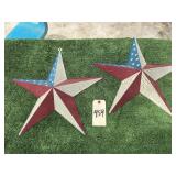 PAIR METAL STARS