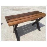 WOOD TOP TABLE WITH METAL LEGS 30" H x 5