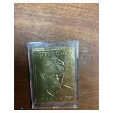 22K GOLD LEAF BB CARD LIMITED ED. LEFTY GOMEZ