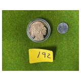 24K GOLD PLATED COPY OF $50 BUFFALO COIN