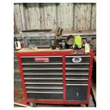 TOOLBOX WITH CONTENTS/AND WHAT IS ON TOP