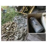 UTILITY SINK,  AIR TANK AND ROPE