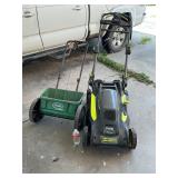 RYOBI ELECTRIC MOWER / SCOTTS SPREADER