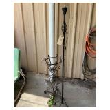 LAMP, ROD IRON PLANT STAND
