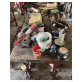 METAL TABLE AND CONTENTS
