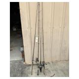 (4) FISHING RODS