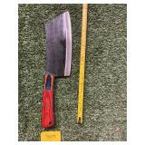 DAMASCUS STYLE BUTCHER  KNIFE