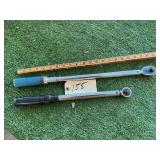 (2) TORQUE WRENCHES (SNAP -ON , CRAFTSMAN) SEE DES