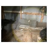 CHAIN LINK FENCE, 2 GATES AND POLES