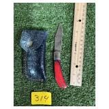 DAMASCUS STYLE POCKET KNIFE