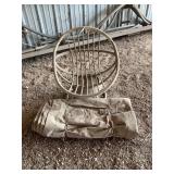 EGG CHAIR AND TARP