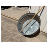 24" GALVANIZED WASH TUB