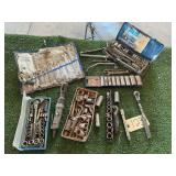 MISC SOCKETS , WRENCHES & AIR IMPACT W/TOOLBOX
