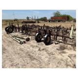 10 ROW, JOHN DEERE TOOL BAR W/ PLANTING SWEEPS