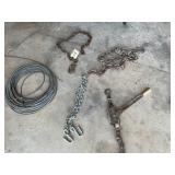 CHAINS, CABLE, COME A LONG