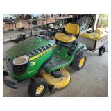 JD S240 LAWN MOWER 42ï¿½ WITH CART & SPRAYER