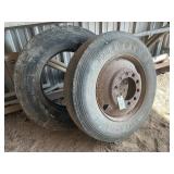 (2) BIG TRUCK TIRES