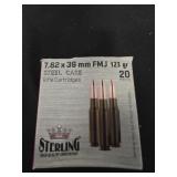 20 rounds of Sterling 7.62x39mm FMJ