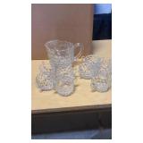 Picture in cups of Fostoria glassware