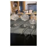 Three stamped candy dishes