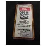 50 rounds of 22 win. Magnum Rimfire Hollow Point