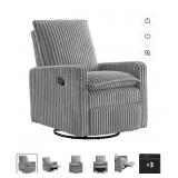 Soho White Glider Recliner NEW