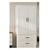 New Monterery 2 Door White armoire