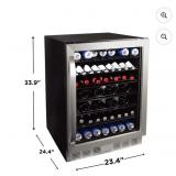 NEW Frigidaire Beverage Fridge, 166 Can/56 Bottles