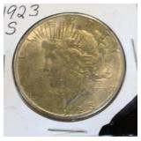 1923-s silver peace dollar
