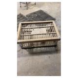 Wooden chicken crate