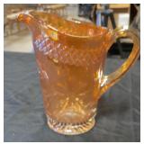 Anchor Hocking Miss AmericaCarnival glass pitcher