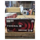 50 rounds of 9mm luger federal american eagle