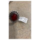 Garnet German silver size 9