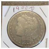 1900 O Morgan, silver dollar