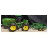 LG Die Cast John Deere Toy Tractor and Trailer