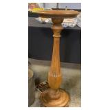 Victorian Oak Pedestal Plant Stand