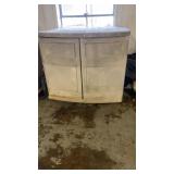 Large plastic storage container