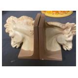 Horse Head Book Ends