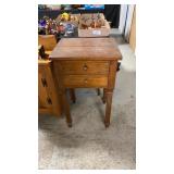 Federal Style Wood Side Table, Antique